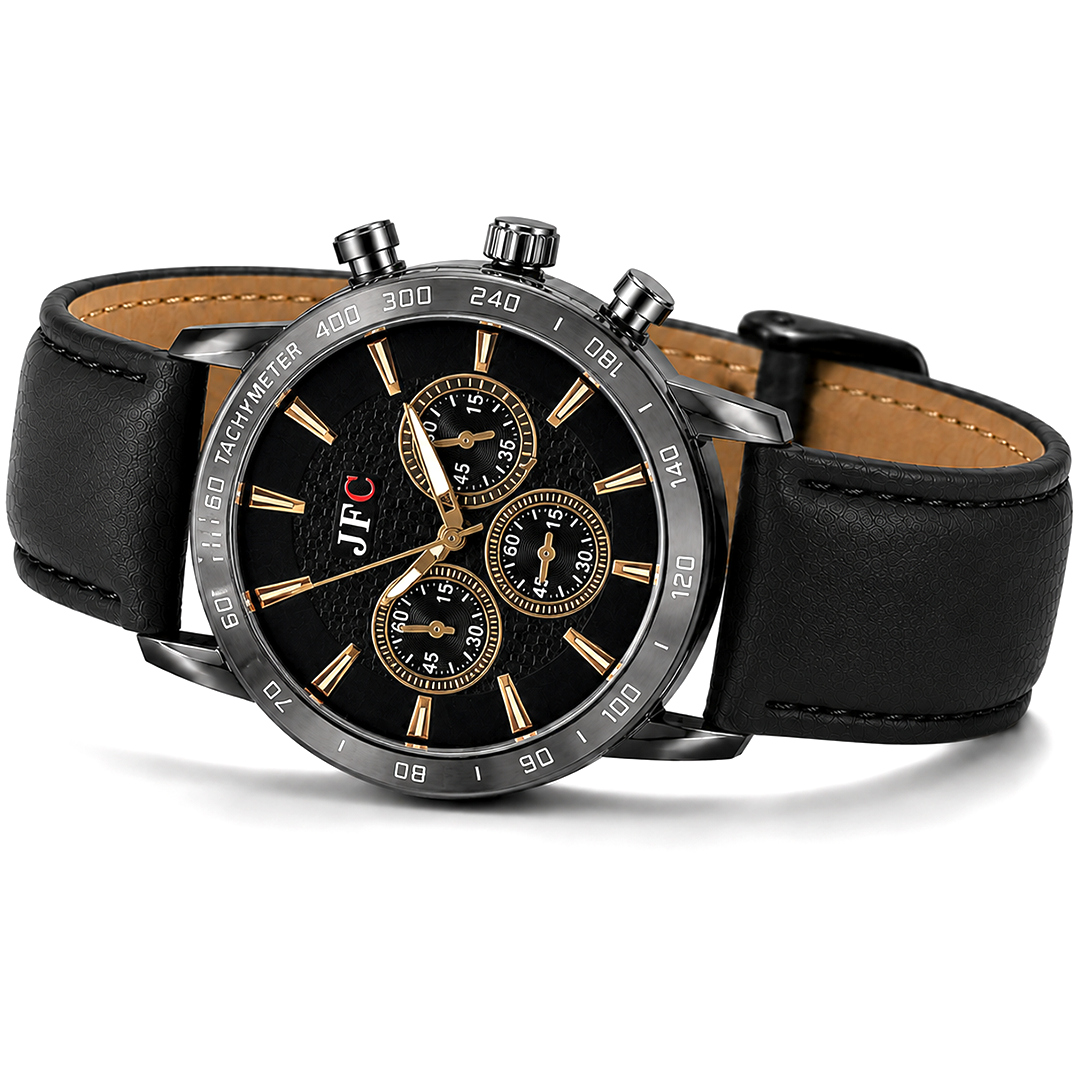 Black Gold Velocity Chronograph Watch view 2