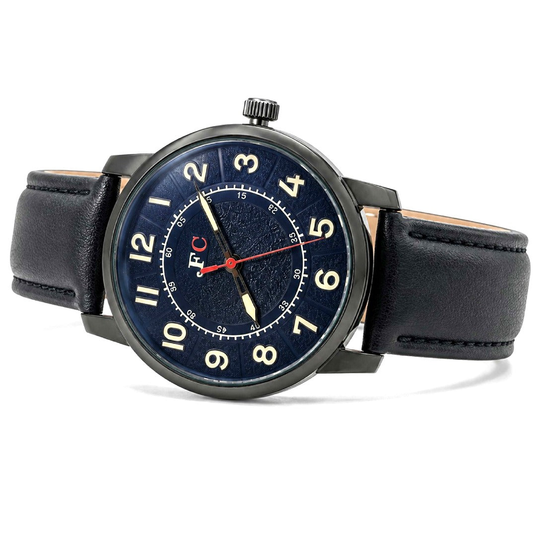 Classic Textured Navy Dial Watch view 2
