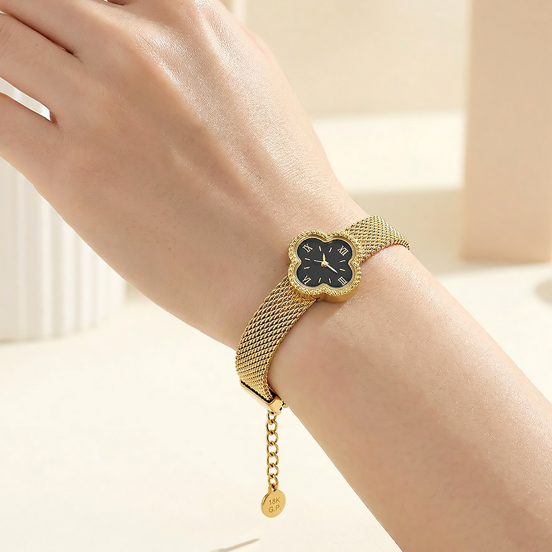 Clover Mesh Watch Bracelet