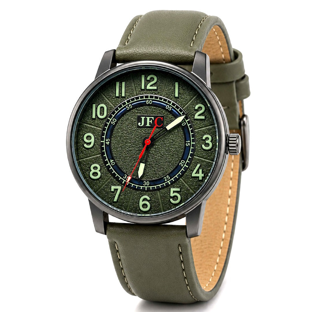 Forest Green Dial Watch front view