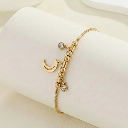 Golden Moon Charm Bracelet