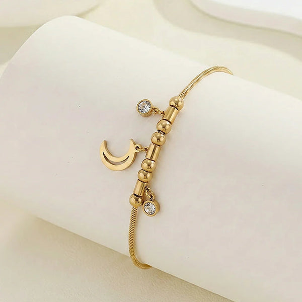 Golden Moon Charm Bracelet