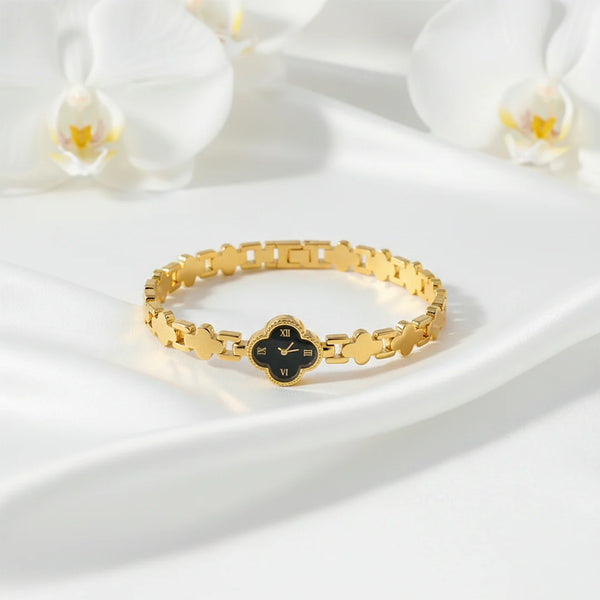 Golden Clover Bracelet Watch
