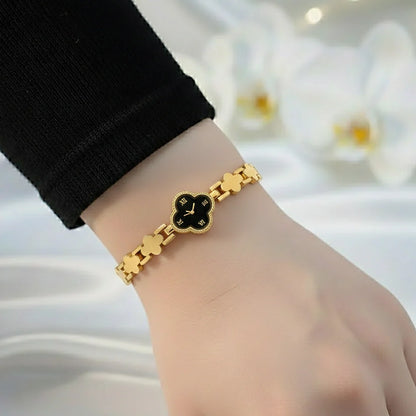 Golden Clover Bracelet Watch
