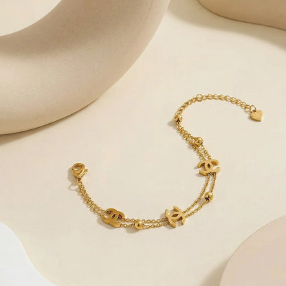 Golden Double C Bracelet