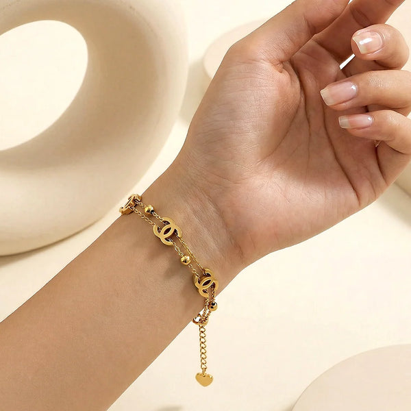 Golden Double C Bracelet
