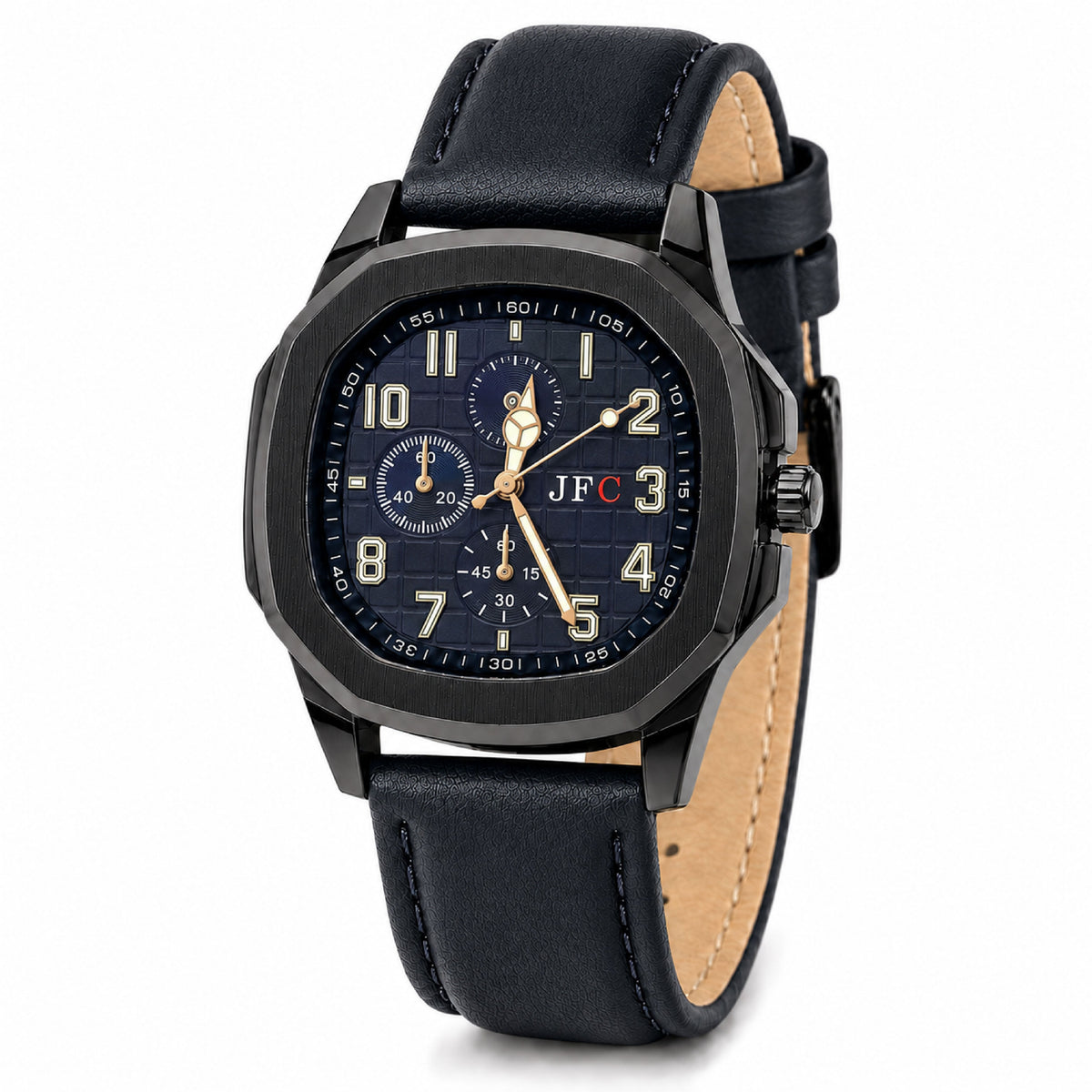 Onyx Square Dial Watch front view