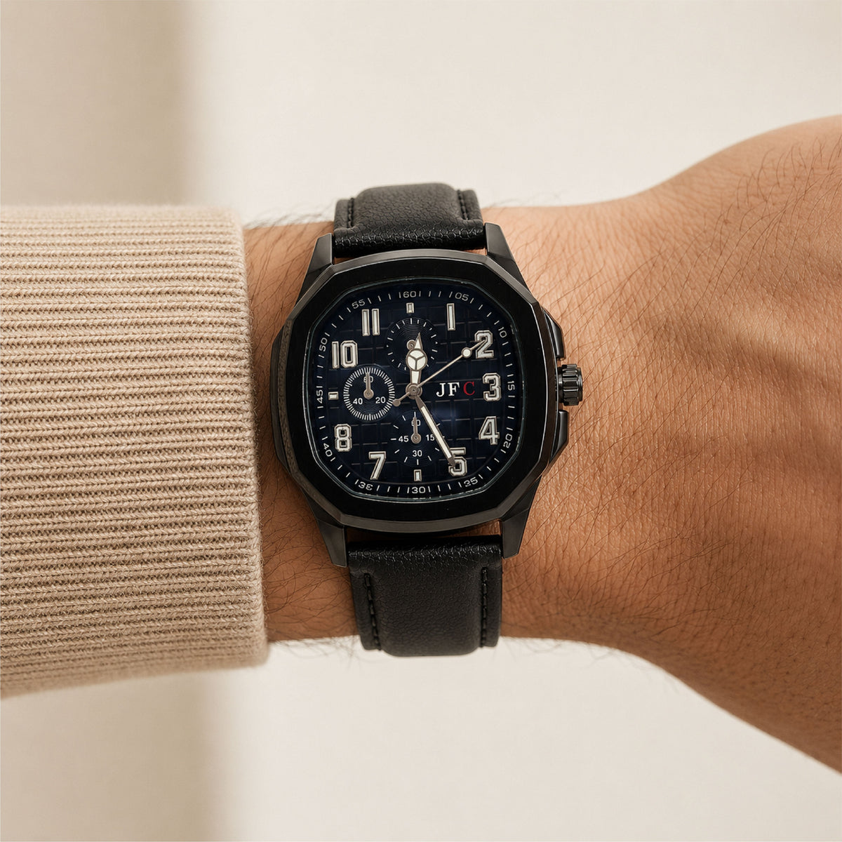 Onyx Square Dial Watch view 3