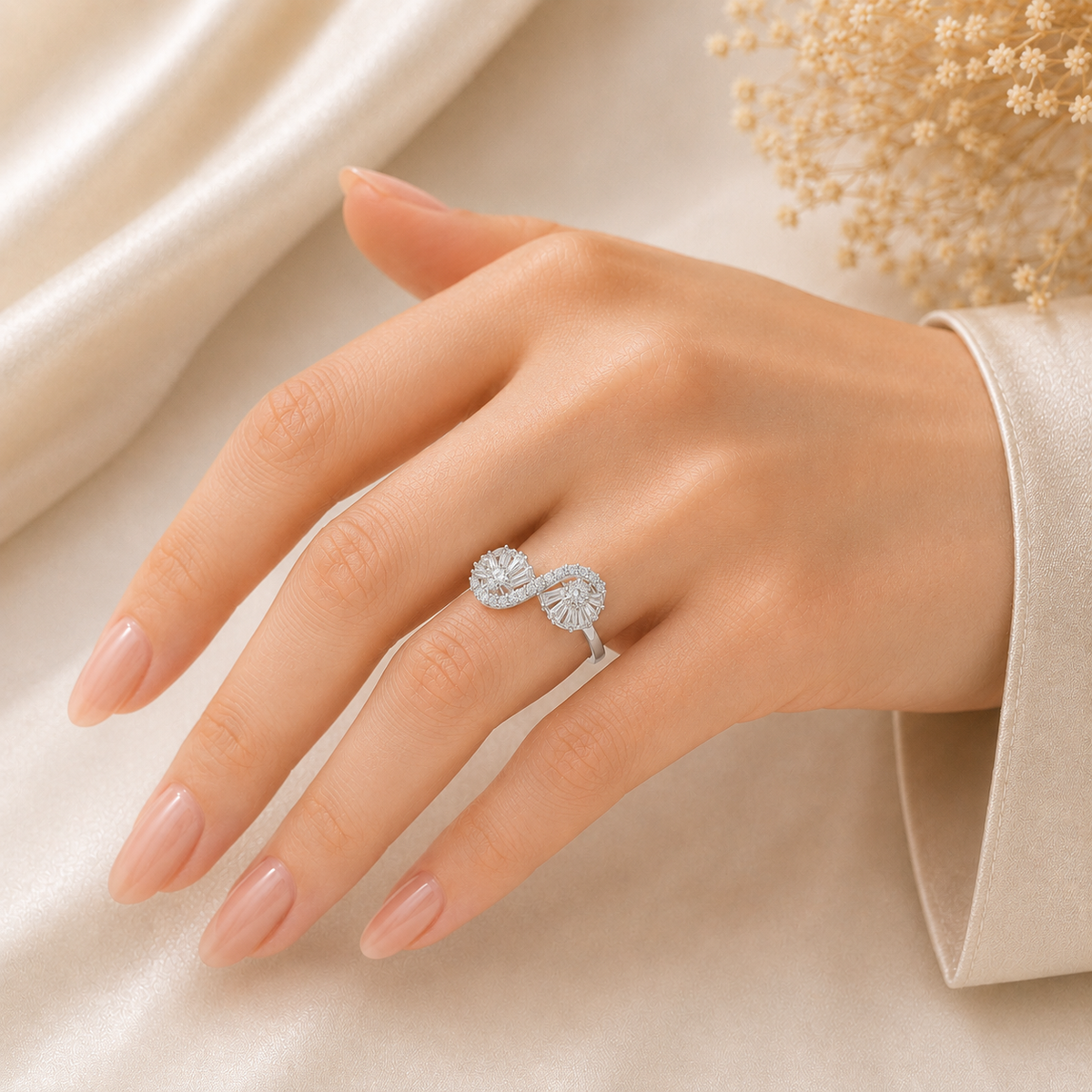 Infinity Halo Ring