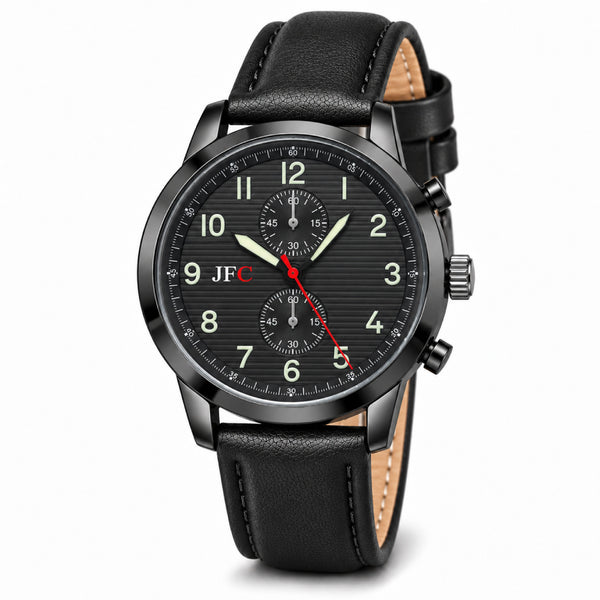 Ebony Woodgrain Dial Watch front view
