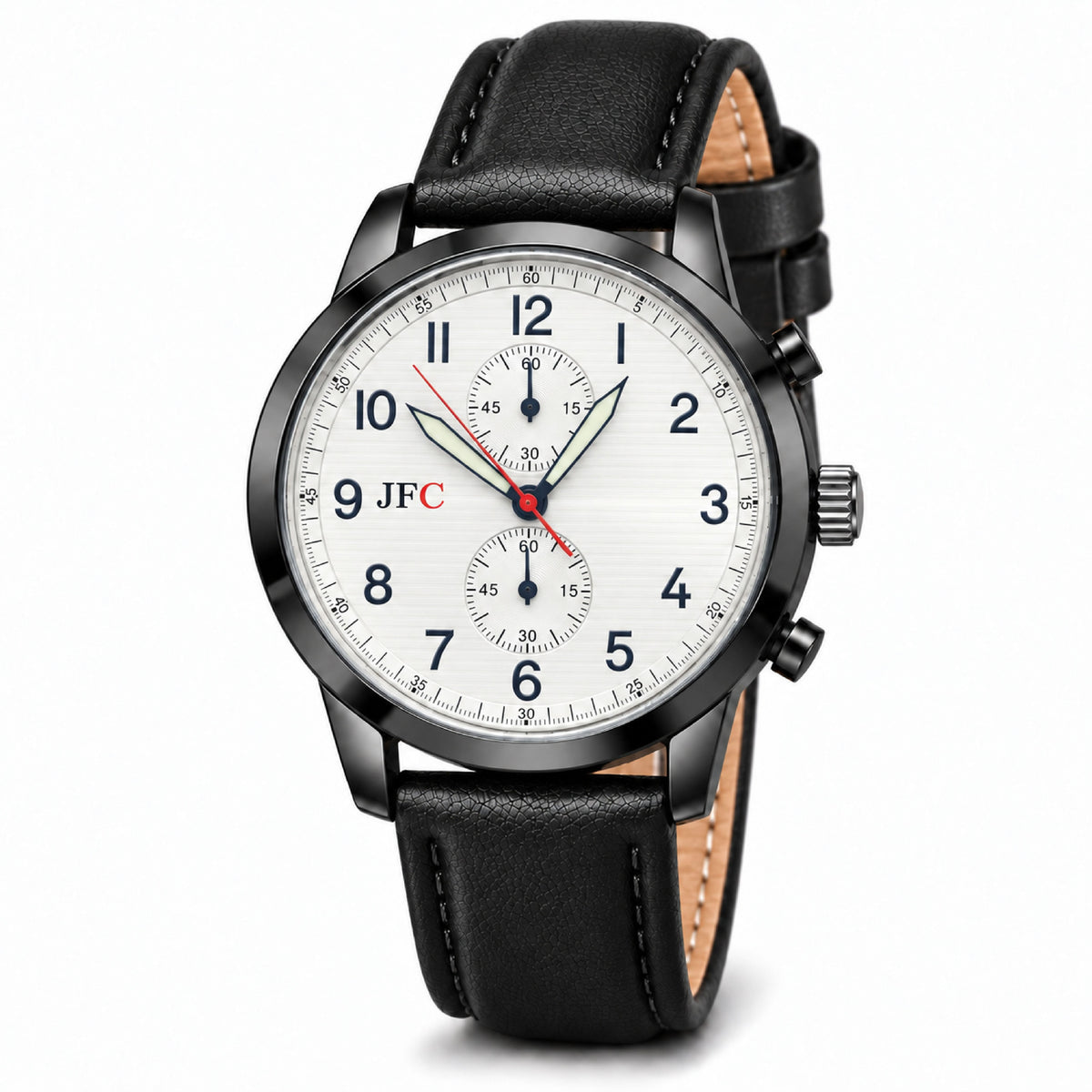 Ivory Woodgrain Dial Watch front view