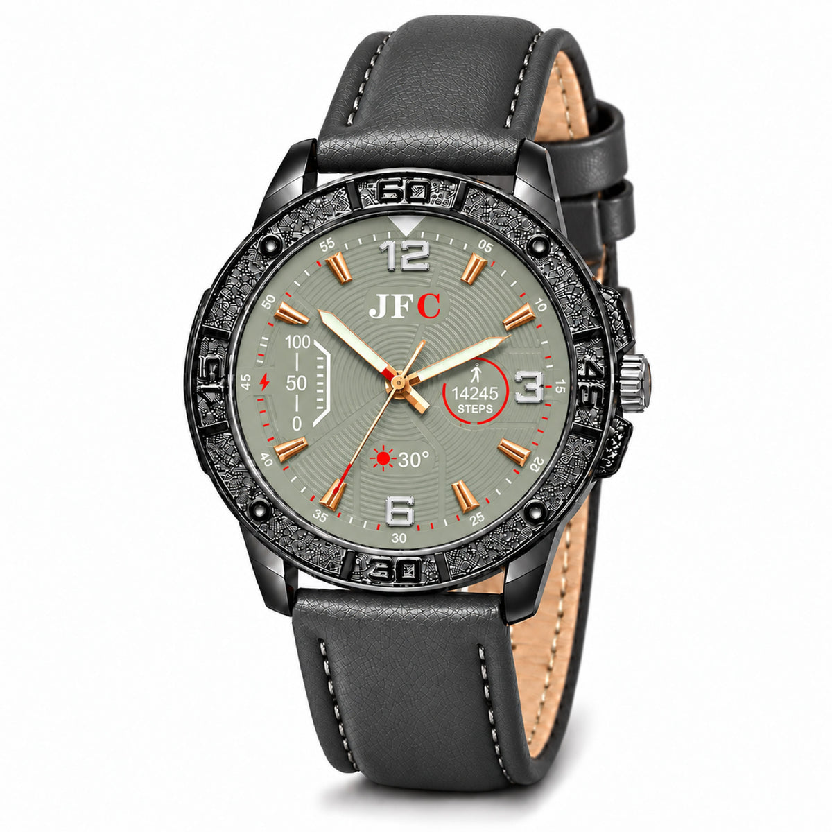 Slate Textured Dial Watch front view