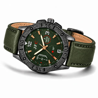 Olive Textured Dial Watch view 2