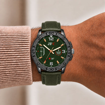 Olive Textured Dial Watch view 3